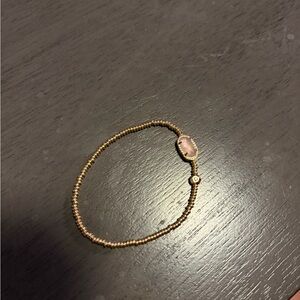 Kendra Scott Gold Beaded Bracelet with Lavender Stone